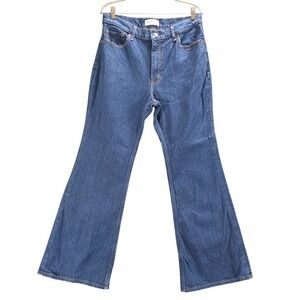 Abercrombie & Fitch The Vintage Flare High Rise Jeans Dark Wash Blue 31/12s